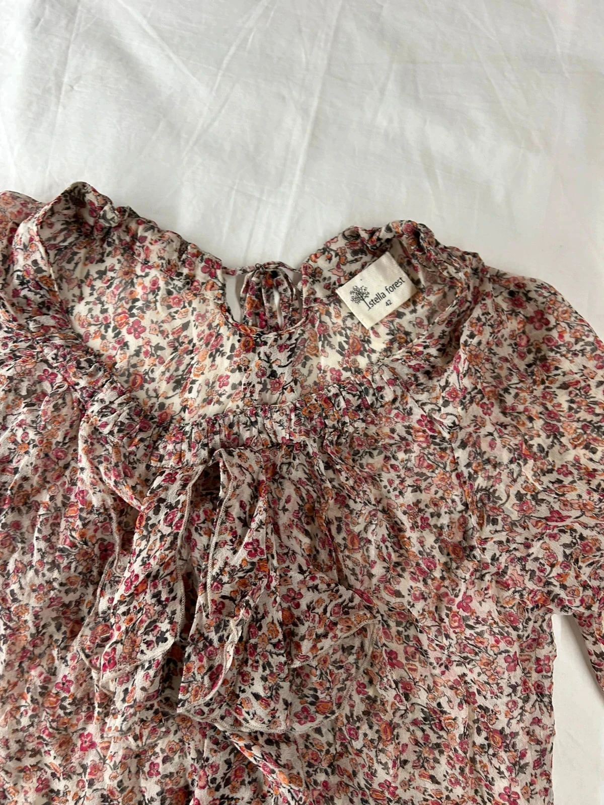 Veelkleurige vintage geprinte blouse Istella Forest – photo 7